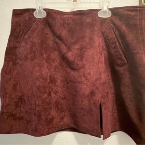 Blank NYC Rich Brown Mini Skirt